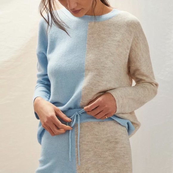 NWT Saturday/Sunday Lea Colorblocked Knit Lounge Set Anthropologie - Picture 5 of 15